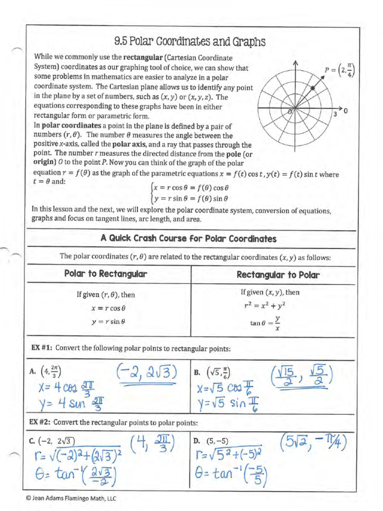 9.5 Student Notes Key | PDF
