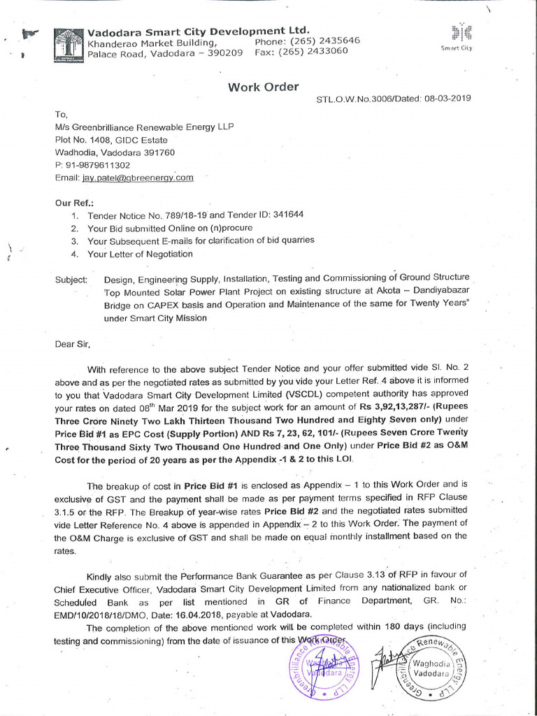 VMC Work Order - Merged | PDF