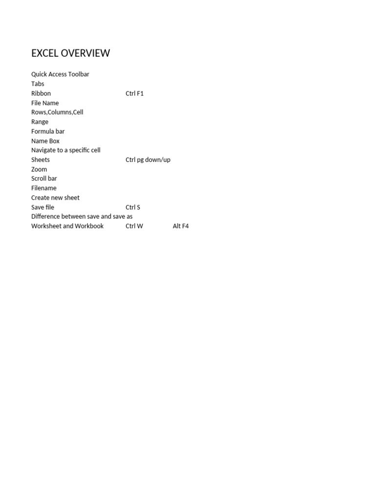 Excel Overview and Employee Data | PDF | Data | Data Management