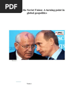 USSR Timeline: Key Historical Events | PDF | Soviet Union | World Politics