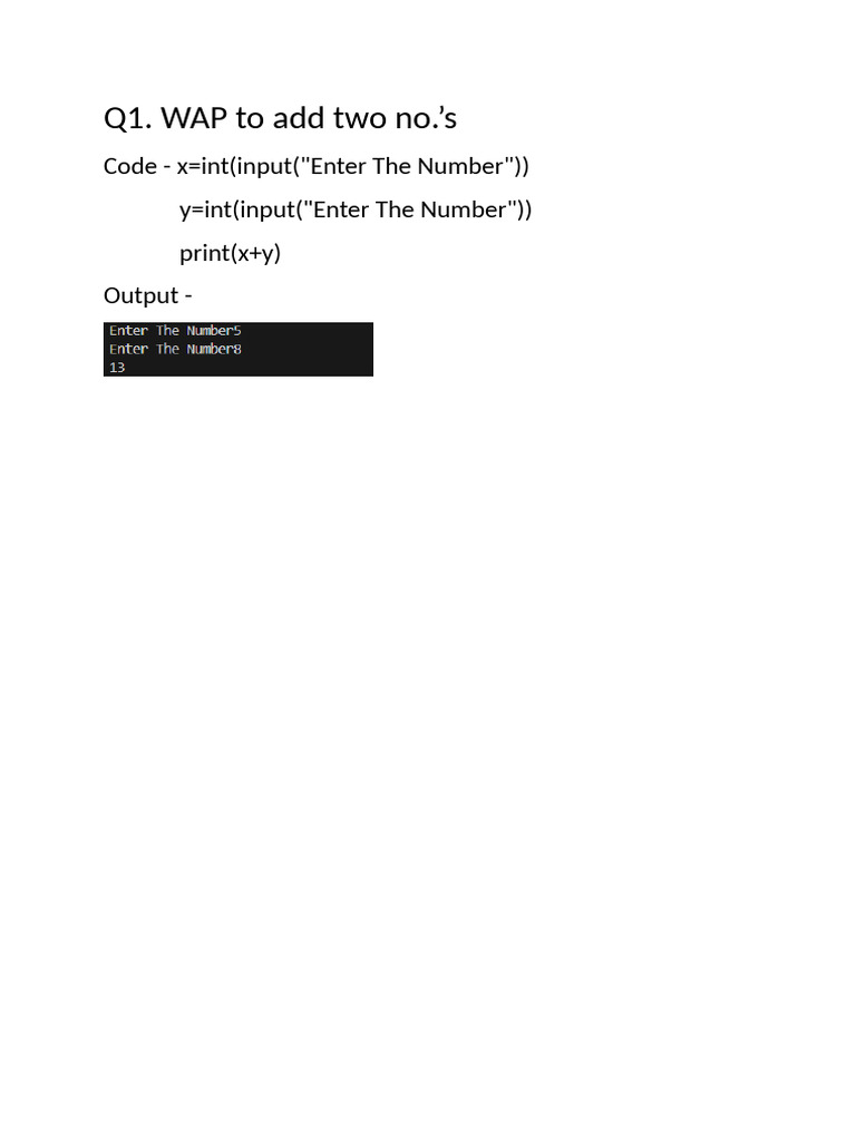 Python Programs for Basic Math Tasks | PDF