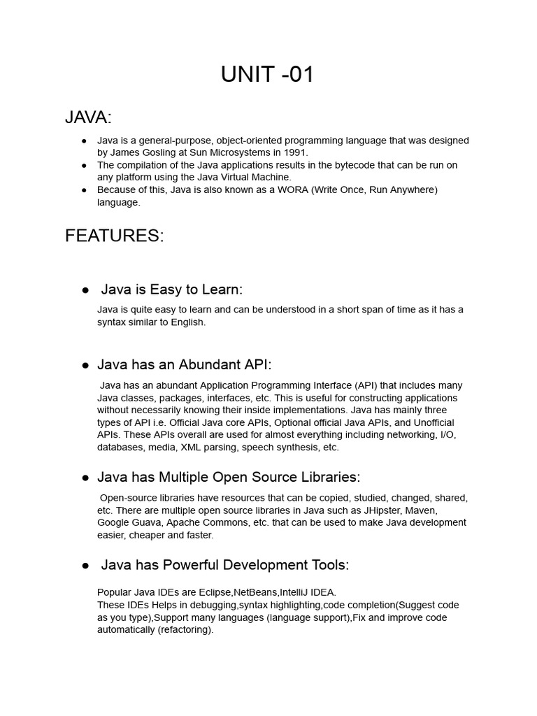 OOPS 01 INTRO | PDF | Java (Programming Language) | Java Virtual Machine