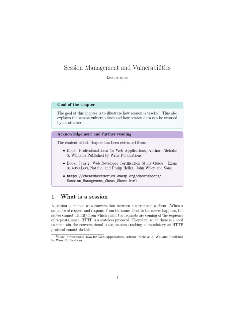 Understanding Session Vulnerabilities | PDF | Computing
