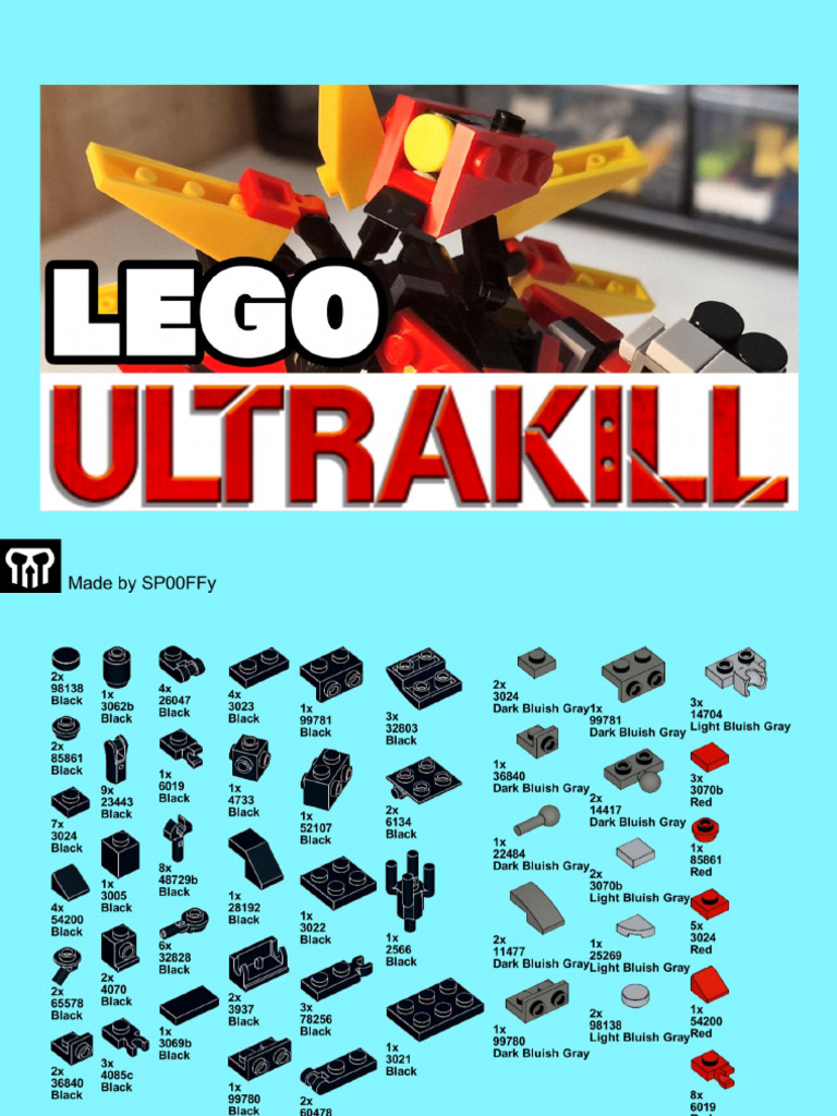 Ultrakill v2 Instructions (Build by Sp00ffy) | PDF