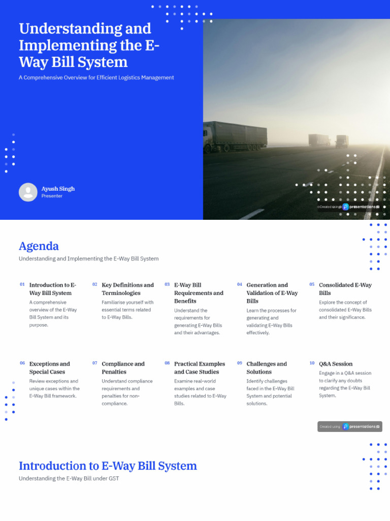 E-Way Bill | PDF