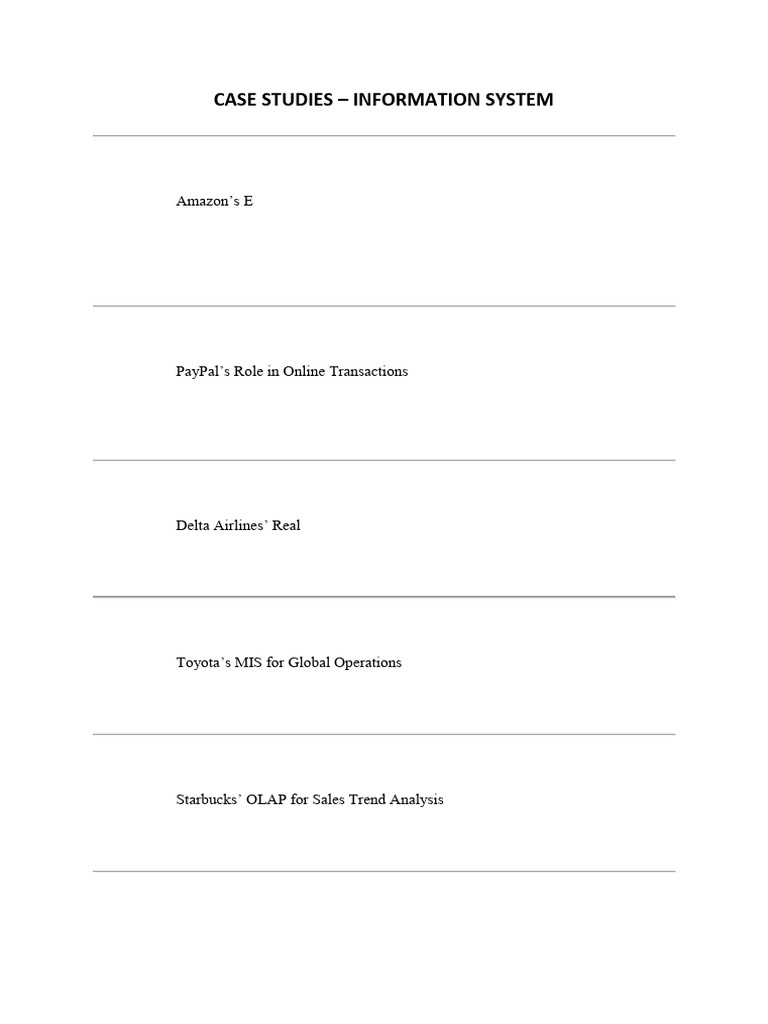 Case Studies in Information Systems | PDF | Computer Security | Security