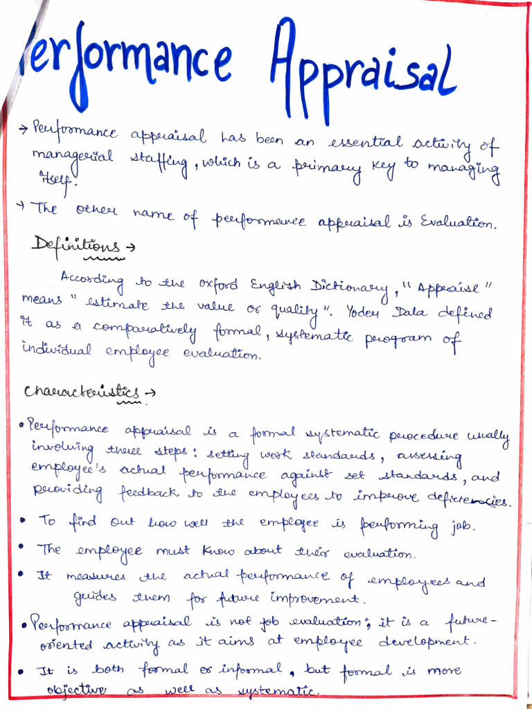 Performance Appraisal Overview Guide | PDF | Phonetics