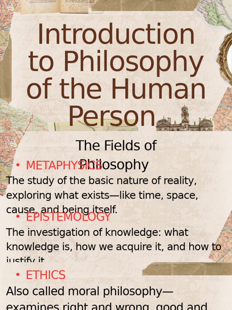 Fields of Philosophy | PDF