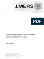 Multi-Perspective Analysis of Software Development: A Method and An Industrial Case Study
