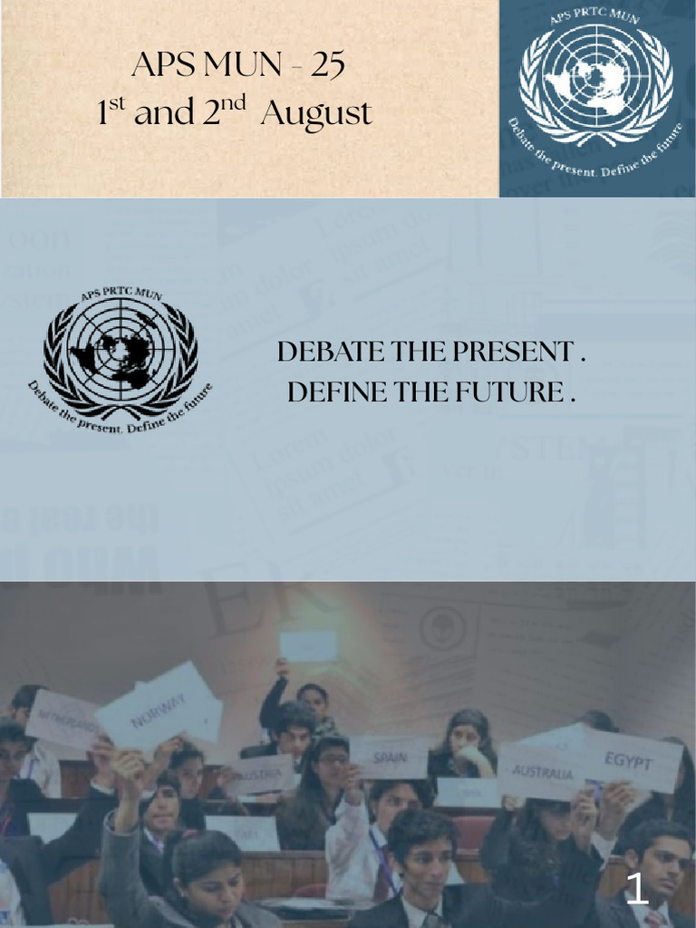 APS PRTC MUN 2025 Invitation | PDF | Government