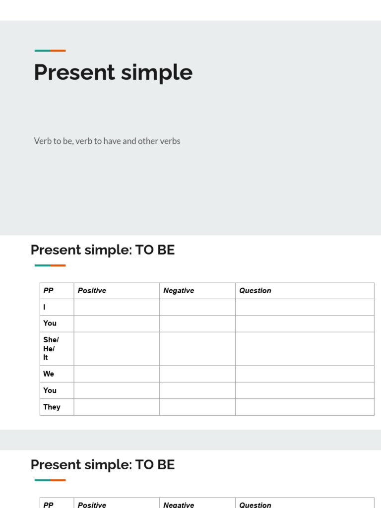 Present Simple Verb Forms Explained | PDF | Linguistics | Language Families