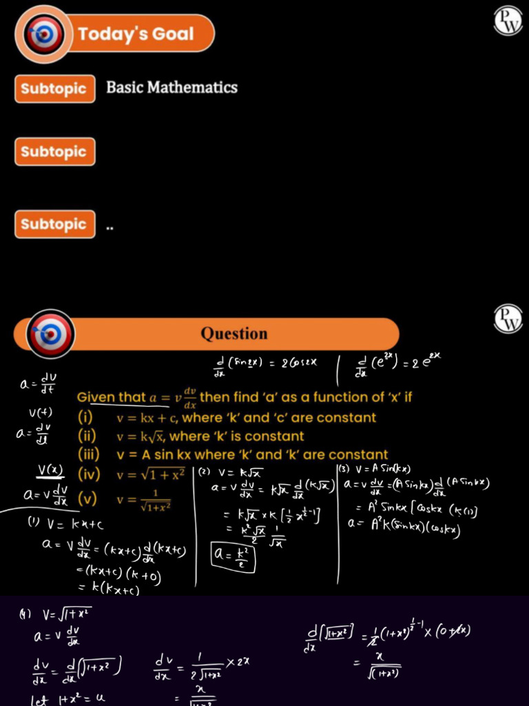 Mathematical Tools - 05 - Class Notes - 45-AJ102EA 2025 | PDF