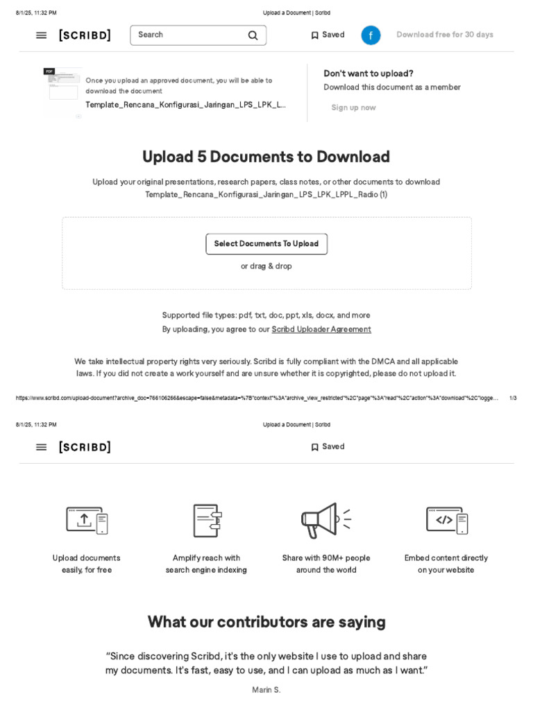 Uploading Documents on Scribd | PDF | Scribd