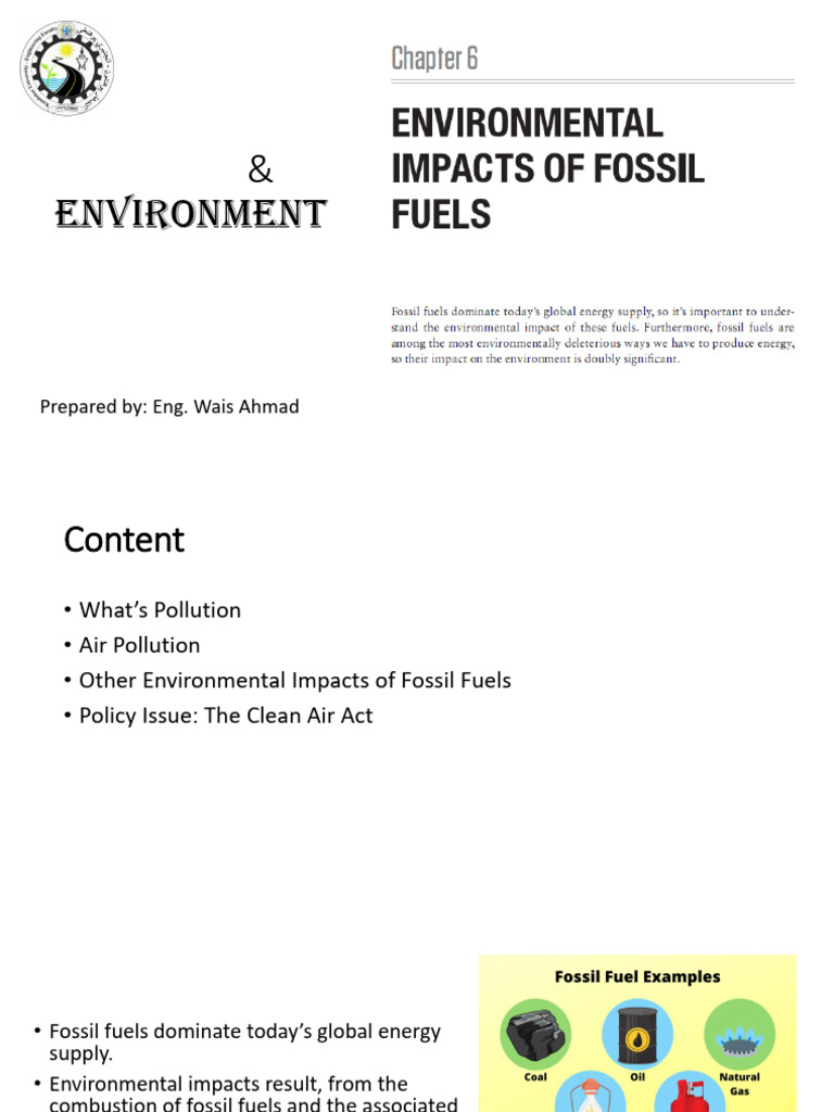 Impact of Fossil Fuels on Air Quality | PDF | Combustion | Particulates