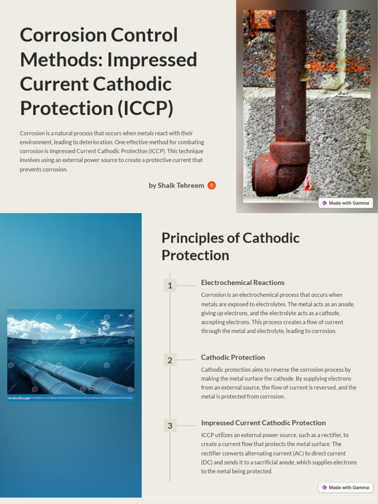 Impressed Current Cathodic Protection Overview | PDF | Corrosion | Anode