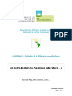 An Introduction To American Literature - I: Département D'etudes Anglophones - Laboratoire Suds D'amériques
