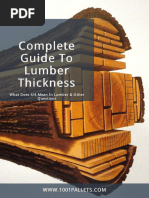 Lumber Dimensions: Nominal vs Actual | PDF | Lumber