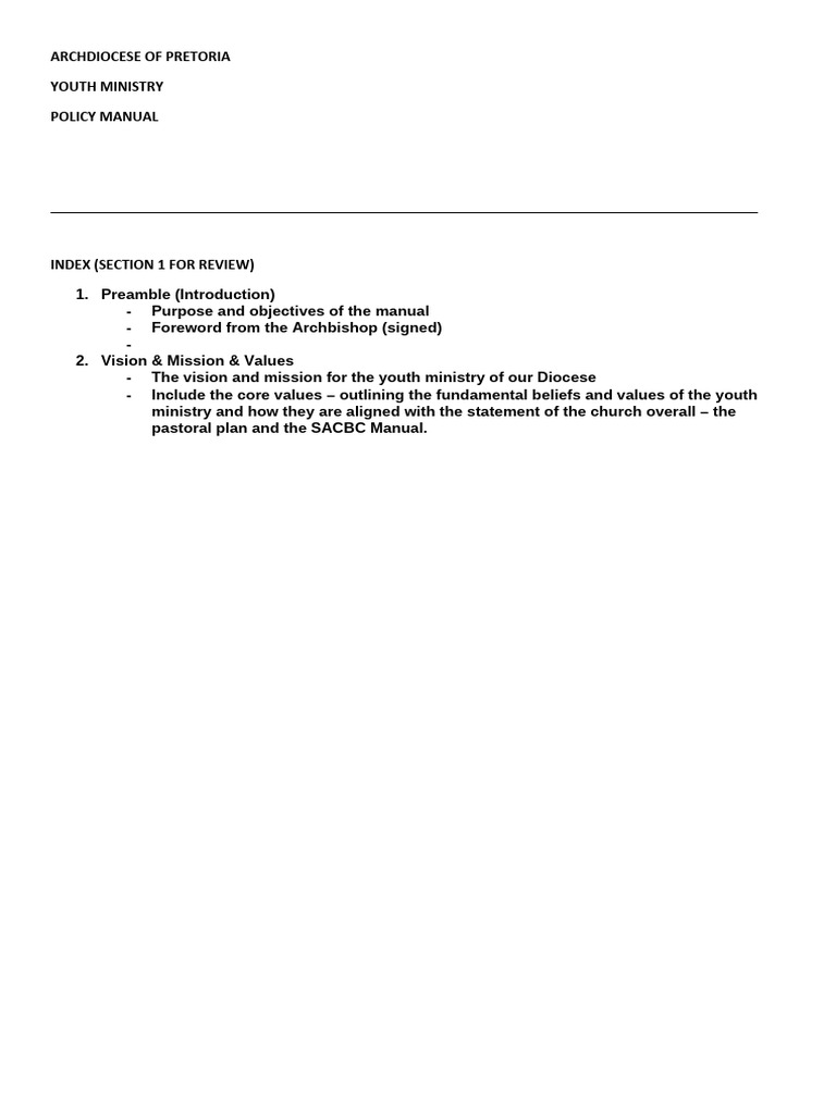 Catholic Youth Ministry Guidelines | PDF | Catholic Church | Faith