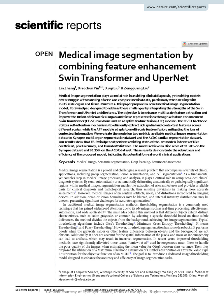 Enhanced Medical Image Segmentation Model | PDF | Image Segmentation ...