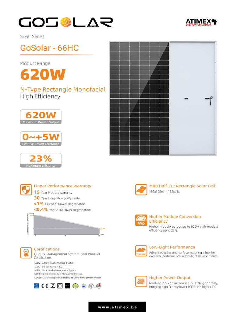 GoSolar - Solar P 620 Watts | PDF