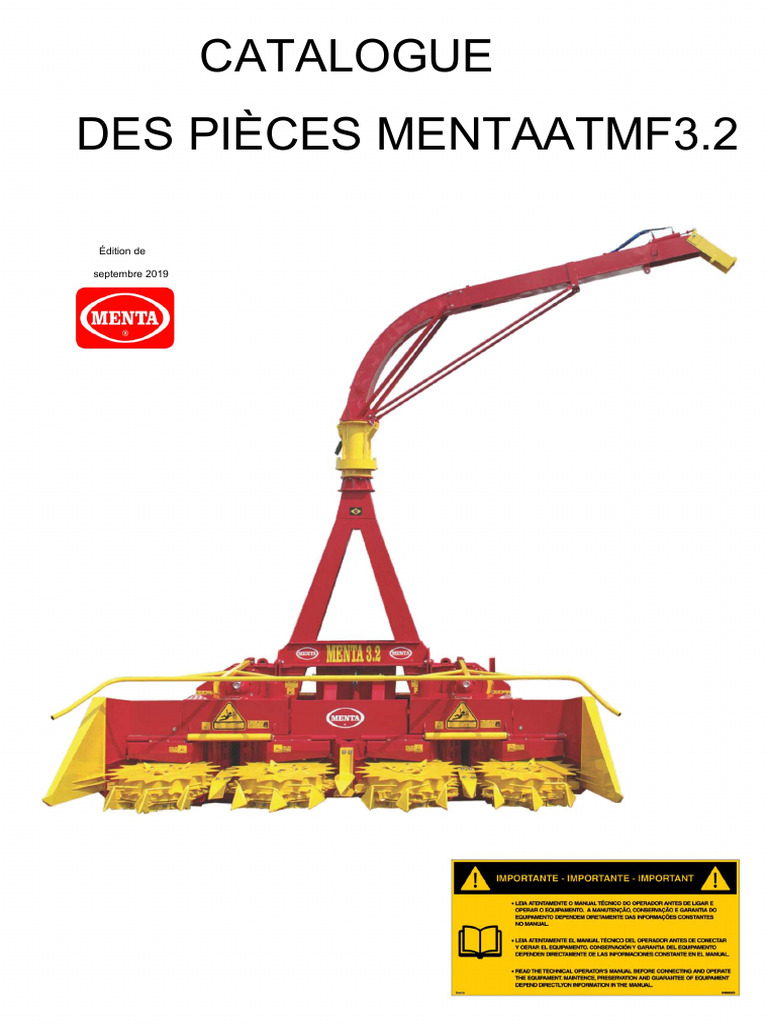 Catalogue pièces Moissonneuse ATMF 3.2 | PDF | Véhicules | Technologie ...