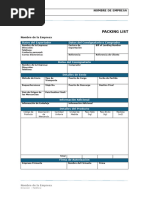 Guía de Embarque: Formato y Ejemplo | PDF