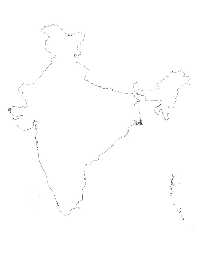 India Outline Map | PDF