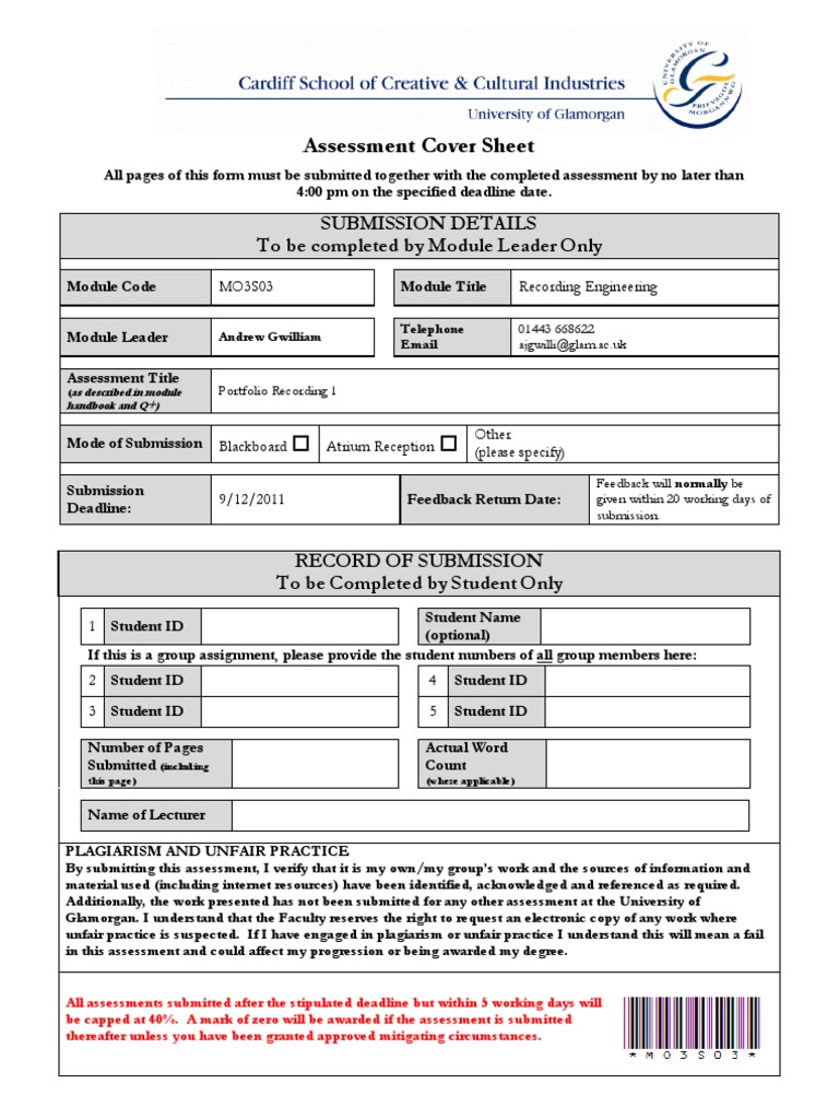 Lse essay cover page image