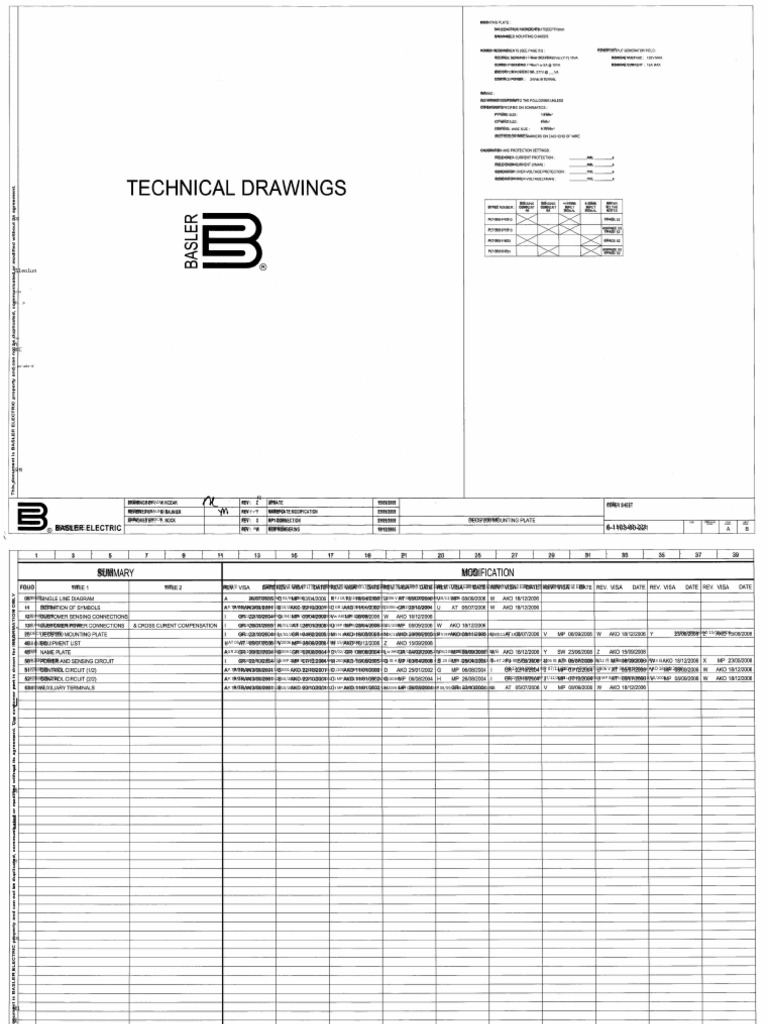 6 1103 221 DECS 200 PLATE Drawings Rev Z With Equipment List | PDF