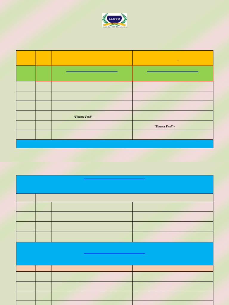 BBA Foundation Program Schedule 2025 | PDF