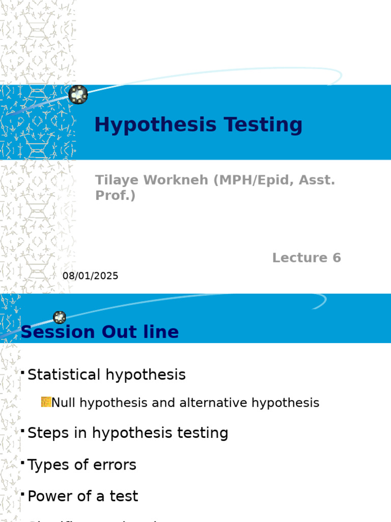Hypothesis Testing Fundamentals | PDF | Hypothesis | Null Hypothesis