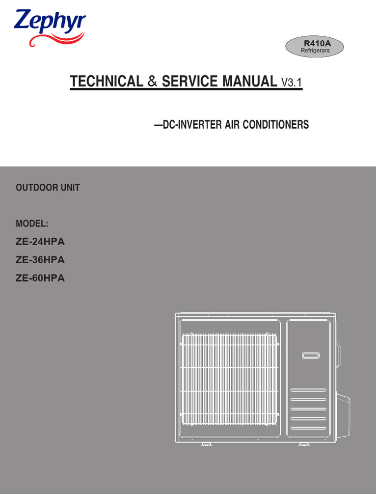 Zephyr V3 Inverter AC Service Manual | PDF | Electrical