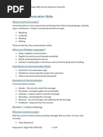 Class 12 Communication Skills Notes | PDF | Communication | Cognitive ...