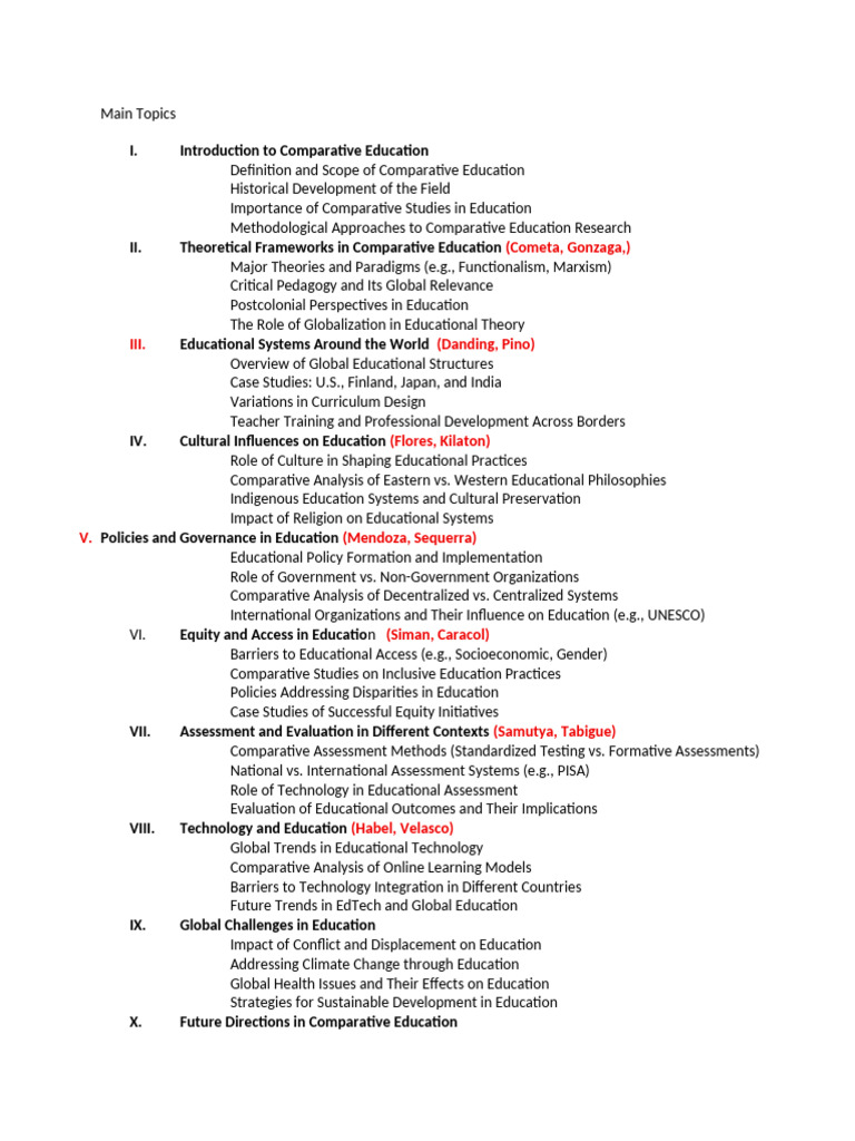Comparative Education: Global Insights & Trends | PDF | Cognition ...
