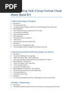 IELTS Writing Task 2 Band 9 Templates | PDF | Essays | Reason