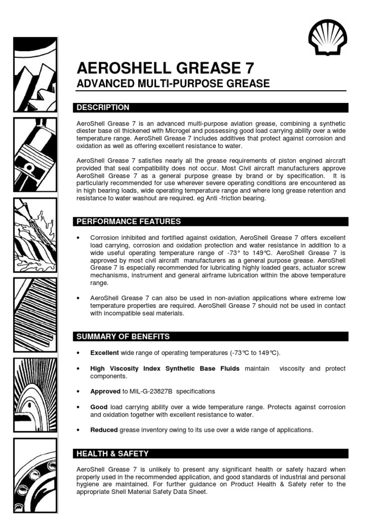 Aeroshell Grease 7 PDF Mechanical Engineering Chemistry