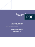 Fuzzy Logic: Aleksandar Rakić Rakic@etf - Rs