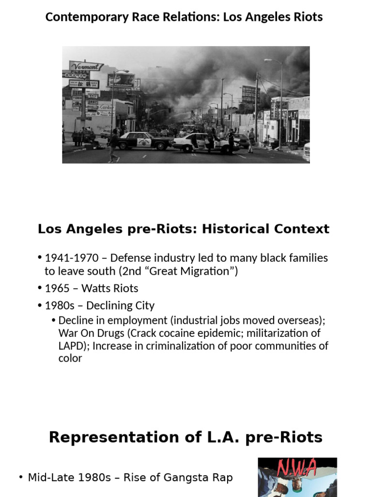 Contempory Race Relations LA Riots | PDF | Crimes | Crime & Violence