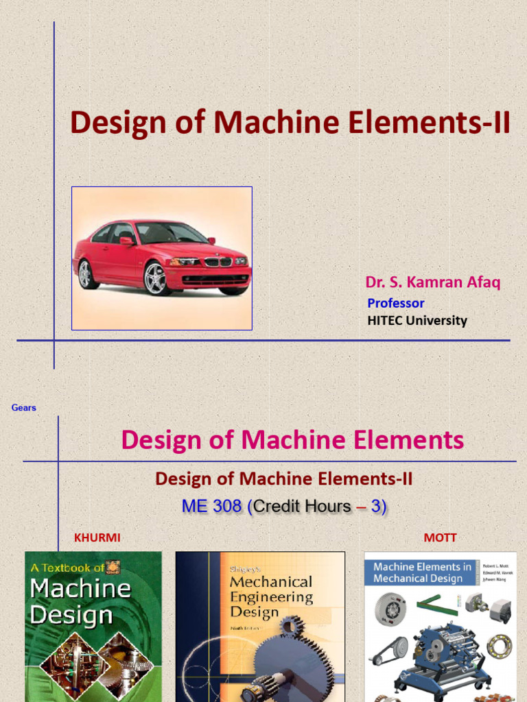Gear Design in Mechanical Engineering | PDF | Gear | Mechanical Engineering