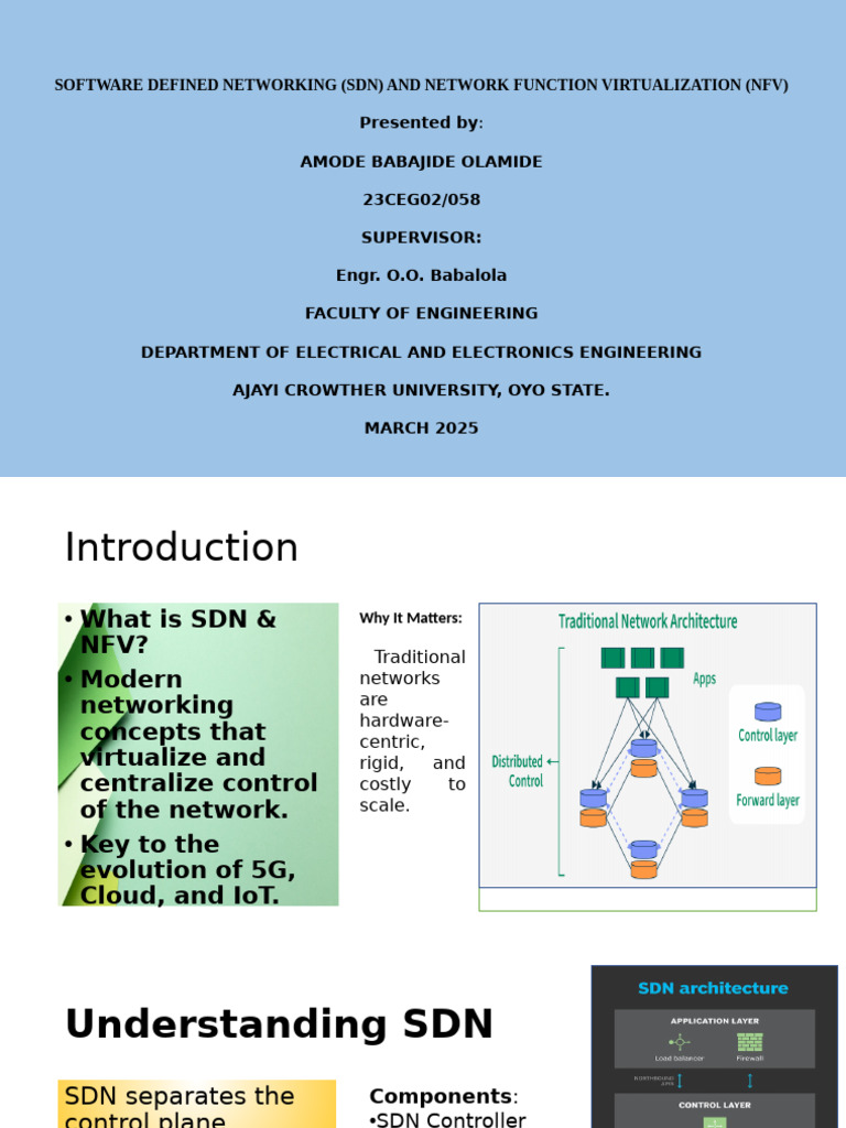 Presentation by Amode Babajide - 102956 | PDF | Computer Network ...