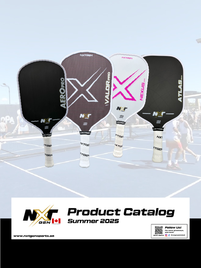 NxtGen Pickleball Paddle Catalog 2025 | PDF | Materials