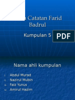 Buku Catatan Farid Badrul