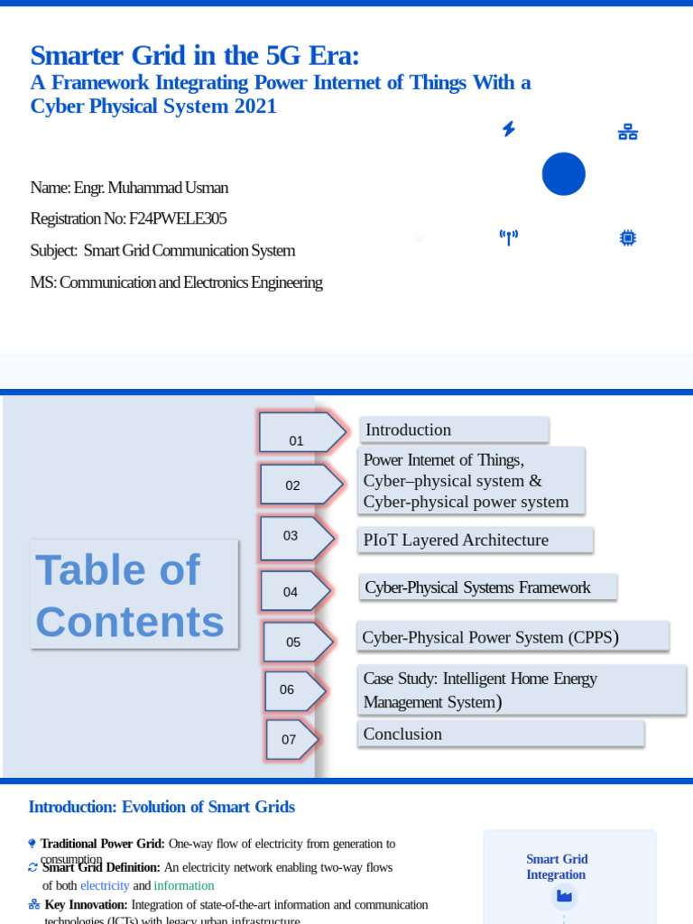 Smart Grid Framework for 5G Integration | PDF | Computer Network ...