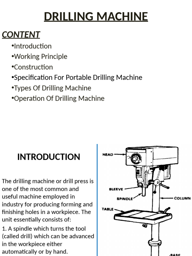 Drillingmachine1 151022133645 Lva1 App6891 | PDF | Drill | Drilling