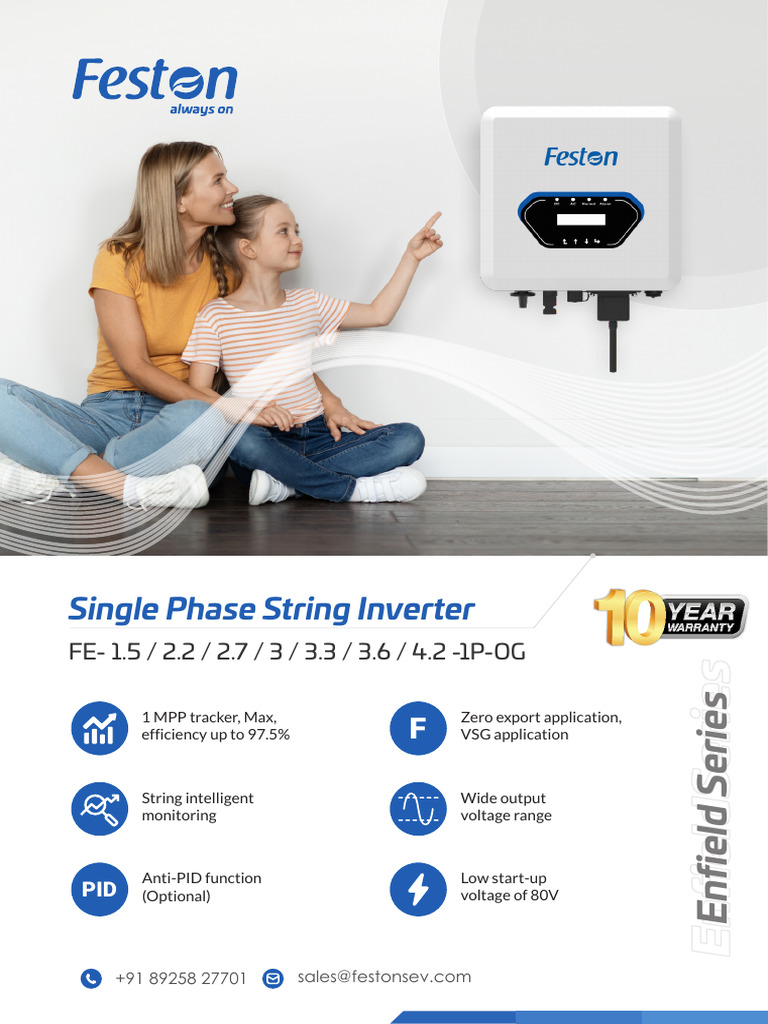 Datasheet - Ongrid Inverter Oct'24 | PDF