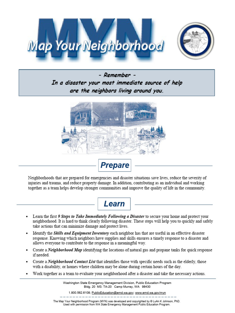 Map Your Neighborhood for Emergencies | PDF | Emergency Management