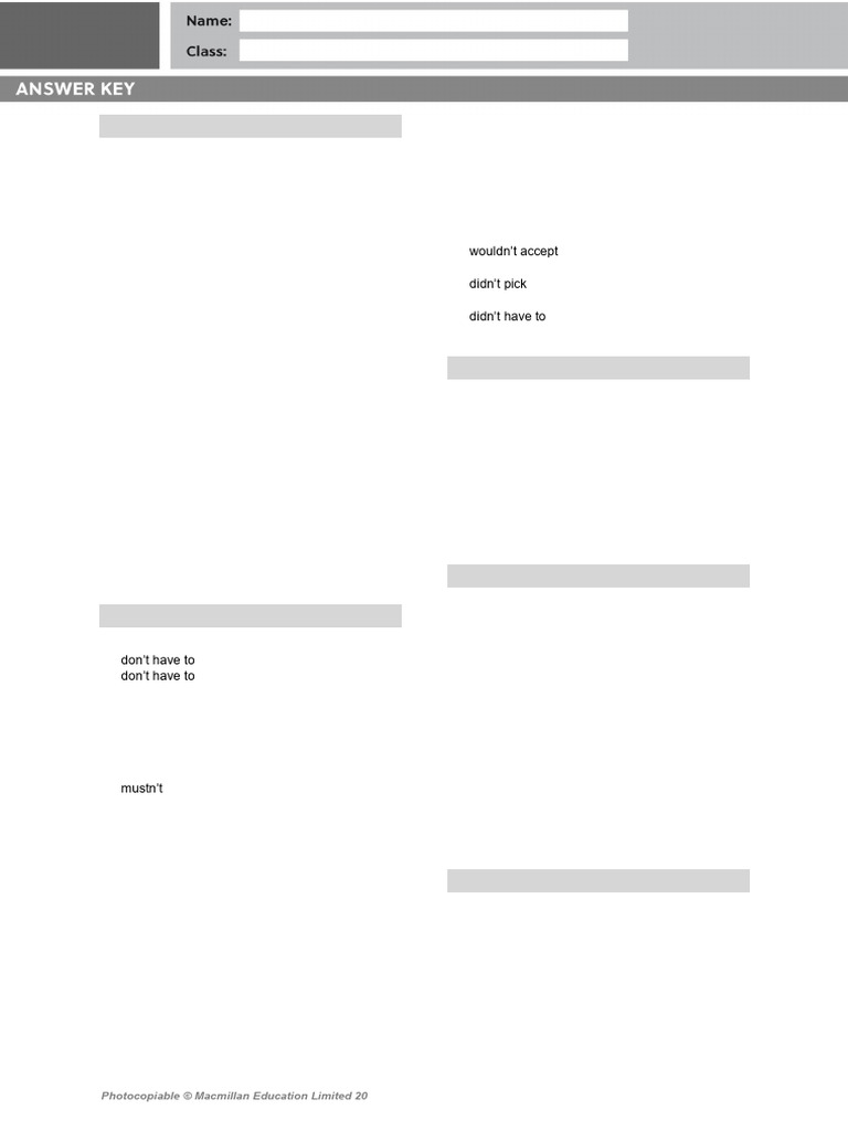 Unit 7 Vocabulary and Grammar Test | PDF