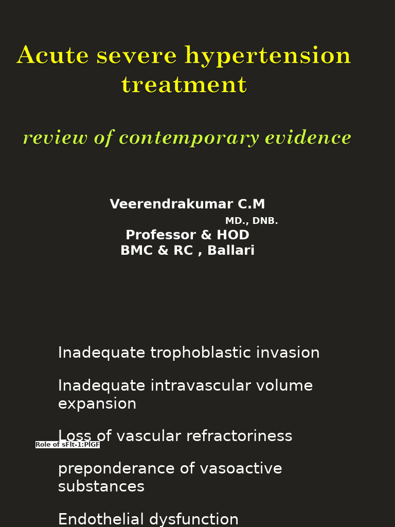 Managing Severe Hypertension in Pregnancy | PDF | Blood Pressure ...