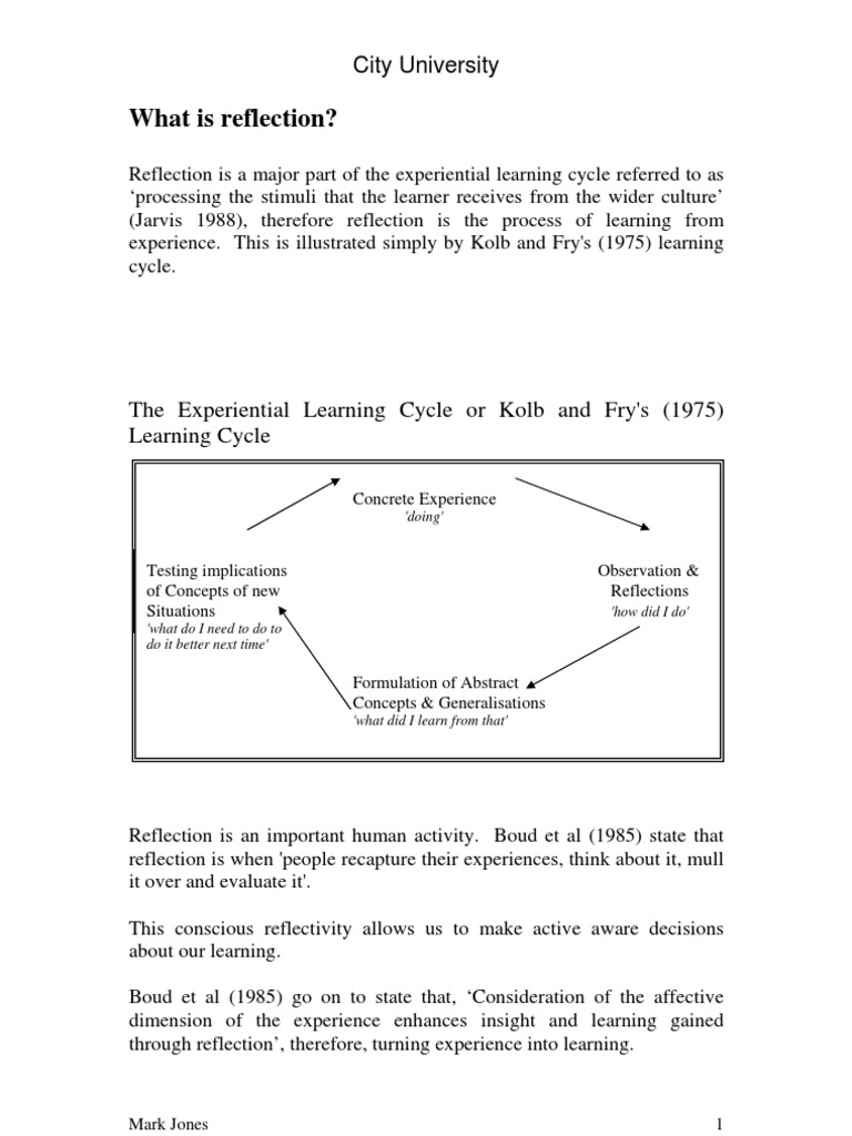Apa Itu Refleksi Reflective Practice Nursing