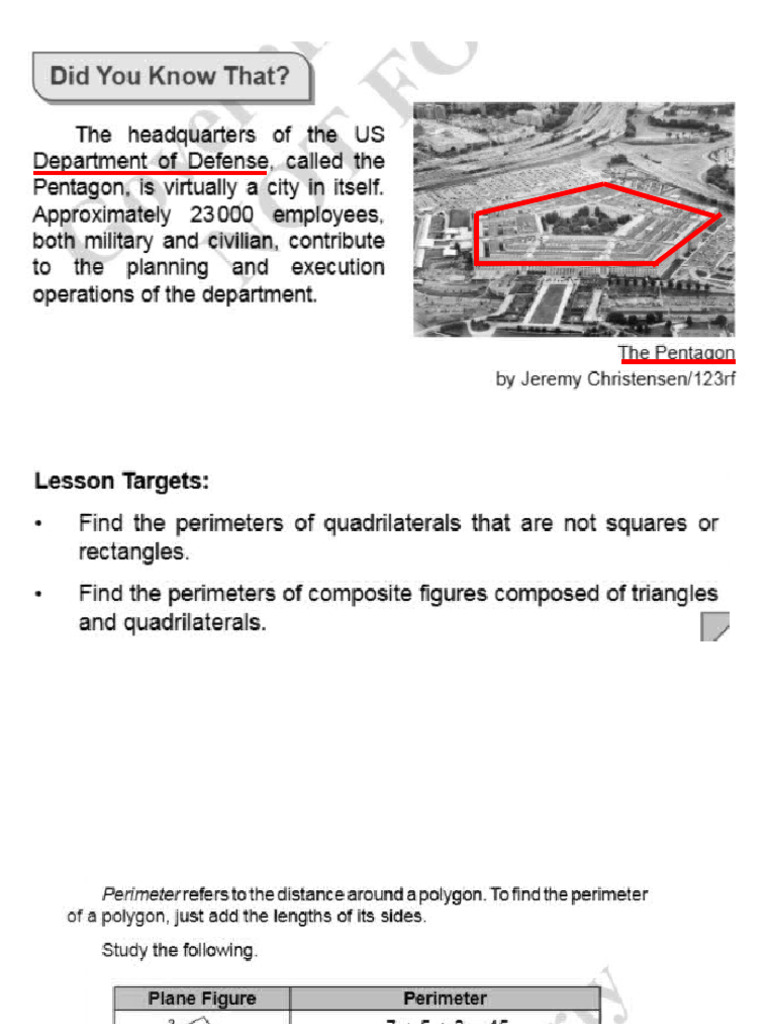 Perimeter Problems for Various Shapes | PDF